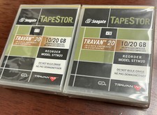 2 NOS Seagate TapeStor Travan 20 Data Cartridge 10/20GB Model STTM20 Sealed picture