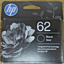 NEW FACTORY SEALED HP 62 BLACK INK CARTRIDGE EXP MAY 2028  picture