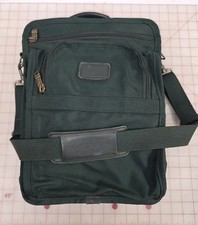 TUMI Made in USA Green Ballistic Messenger  Laptop Computer Tablet Bag Crossbody picture