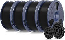 PLA+2.0 3D Printer Filament, Black, 4-Pack 4KG picture