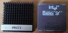 Intel i486 SX-33 CPU A80486SX-25 SK798 Ceramic PGA Gold Pins Vintage RareVarient picture