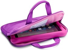Nupro Sleeve Case Fire Kids Edition 7in 8in Tablet Zipper Handle Purple picture