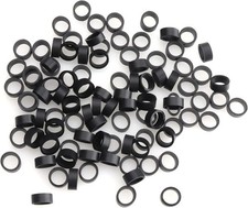 200 Pcs Silicone Cable Ties 12 MM OD Reusable Rubber Bands for Wire Cord Cable M picture
