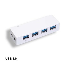 LOT 10pcs White USB 3.0 4 Port Hub 900mA 5Gbps Charging Data Sync PC Laptop picture