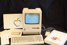 Original 80s Macintosh PLUS 1Mb M0001A COMPUTER w RARE DOVE ENHANCED UPGRADE picture