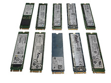 Lot of 10 256gb SSD NVMe M.2 MultiBrand check the description Please picture