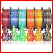 Elegant 6-Scoil 3D Printing Silk PLA Filament Bundle - Perfect Dual Color Set picture