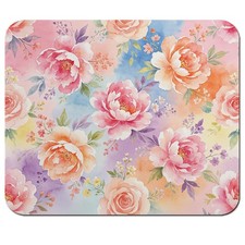 HAOSSUW Mouse Pad, Peony and Rose 9.5x7.9 picture