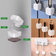 12Pcs Magnetic Cable Clips & Cord Holder, Under Desk Cable Management Lot=- picture