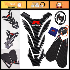 3D Black Rubber Tank Pad Protector, Anti-Slip Traction Sticker for GSXR 600/750 picture
