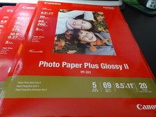 Canon PP-201 Photo Paper, Opened Boxes, Paper Sealed, 20 Sheets each picture