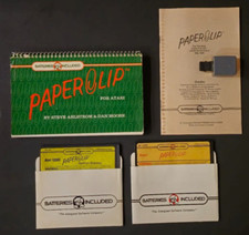 Atari 800 130XE - Paperclip - Disks + Dongle + Books - VINTAGE 1986 picture