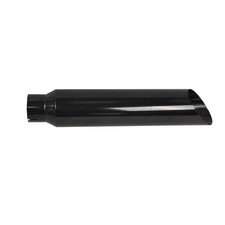 For Black Straight Exhaust Tip 5