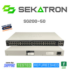 🔀 Cisco SG200-50 • 50-Port Gigabit Smart Switch • Tested • Ready ⚡FastShip picture