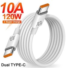 120W 10A Dual USB-C To Type C Super Fast Charging Data Cable For iPhone15 Samsun picture