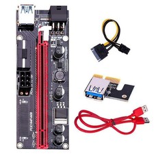 VER009S PCI-E Riser Card PCIe 1x to 16x USB 3.0 Data Cable Bitcoin Mining 60cm picture