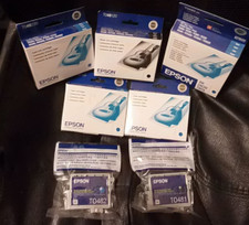 GENUINE EPSON INK T048120 (BLACK - 2) AND T048220 (CYAN -5) - SEALED picture