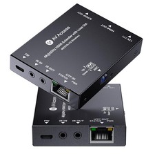 4K@60Hz HDMI Over Ethernet Extender Cat6/7 Upto 230ft Black picture