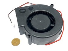 2pcs Large 9733 Blower Fan 97x33mm 12V DC High Speed 2pin squirrel A1 GDB9733 picture