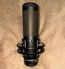 HyperX QuadCast USB Condenser Microphone Black with Shock Mount, Freestanding picture
