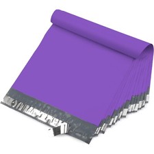 12X15.5 M5-1000pcs POLY MAILERS SHIPPING ENVELOPES PLASTIC BAGS-Purple picture