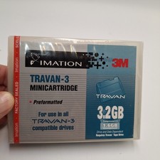 3M Imation Travan-3 Mini Cartridge Tape 1.6GB / 3.2GB TR-3 Preformatted Sealed picture