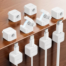 10Pack 2026 Upgraded Cord Organizer Magnetic Cable Clips [1S Lock]  Cable Holder picture
