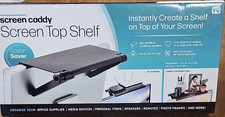 Screen Caddy Screen Top Shelf Adjustable Non-Slip Monitor TV Stand, Black picture