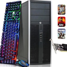 HP Compaq Pro/Elite Tower Gaming Desktop i5-3470 16GB RAM 512GB SSD & Nvidia picture