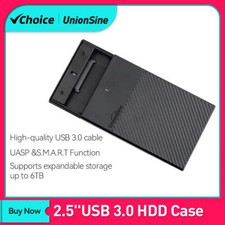 UnionSine HDD Case 2.5inch USB3.0 HDD Enclosure 2.5inch Serial Port SATA SSD Sup picture