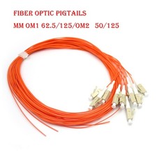 10~50pcs Fiber Optic LC/UPC Pigtail 1.5m MM OM1/OM2 62.5/125 50/125 Simplex Cord picture