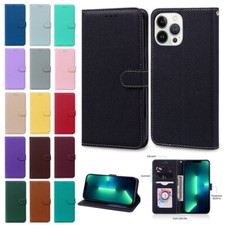 Stand Flip Candy Leather Card Wallet Cover Case For S21 S22 Ultra S20 FE S10 picture