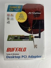 Buffalo AirStation Turbo G Wireless WLI2-PCI-G54S Desktop PCI Card Adapter New picture
