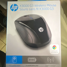 HP X3000 G3 Wireless Optical Mouse 1600 DPI 3-Button Scroll Wheel Black picture