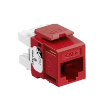 Leviton 61110-RR6 Extreme Category 6 8P8C UTP Quickport Jack Dark Red picture