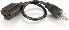 3FT Premium Universal Extension Cord - Power for TV Computer Monitor Appliance picture