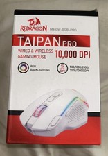 Redragon Taipan Pro M810 Wireless Gaming Mouse Dual Mode RGB White M810W-RGB-PRO picture