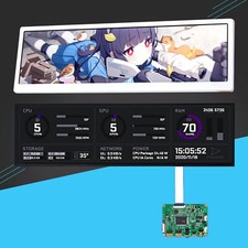 12.6 inch For PC Case DIY Hyte Y60 Aida64 CPU GPU Monitor NV126B5M LCD picture