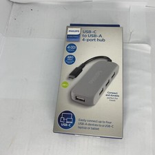 Philips DLK9320C/27 USB-C To USB-A 4 Port Hub Audio/Video 480 Mbps Brand New picture