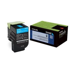 Genuine Lexmark 70C1HC0, 701HC Cyan High Yield Return Program Toner Cartridge picture