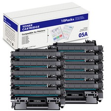 10 Pack for HP 05A CE505A Toner Cartridge LaserJet P2055DN P2035 P2050 P2030 picture