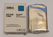 1x OKI DP-5000 series ink cartridge DYE SUB CYAN cassette ribbon picture