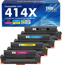 414X Toner Cartridges 4 Pack High Yield MFP M479Fdw M454Dw Compatible for HP414X picture