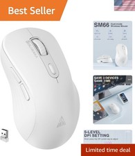 SM66 Sleek Silent Wireless Mouse: Ergonomic, Rechargeable, and Travel-Friendly picture