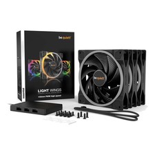 be quiet Light Wings 140mm PWM High-Speed ARGB 3-Pack Black BL079 New Sealed picture