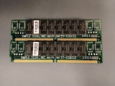 Vintage Simpletech Ram 2x 16Mb 72 pin 00125 200 ST-X36X32 C02262026H picture