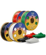 OVERTURE PETG Filament 1.75mm Bundle 4kg, High Speed 3D Printer Filament, Nea... picture