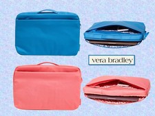 Vera Bradley Laptop Organizer Bag Cotton Zips Pockets Choice Handle NWT Mfg $50 picture
