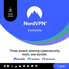 NordVPN Complete, 1-Year, VPN & Cybersecurity Software Bundle, Digital Code picture