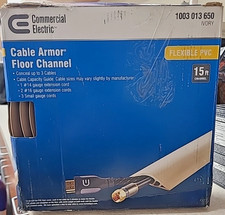 ​Commercial Electric A91-15V 15 ft. PVC Floor Cord Protector in Ivory *A-2 picture